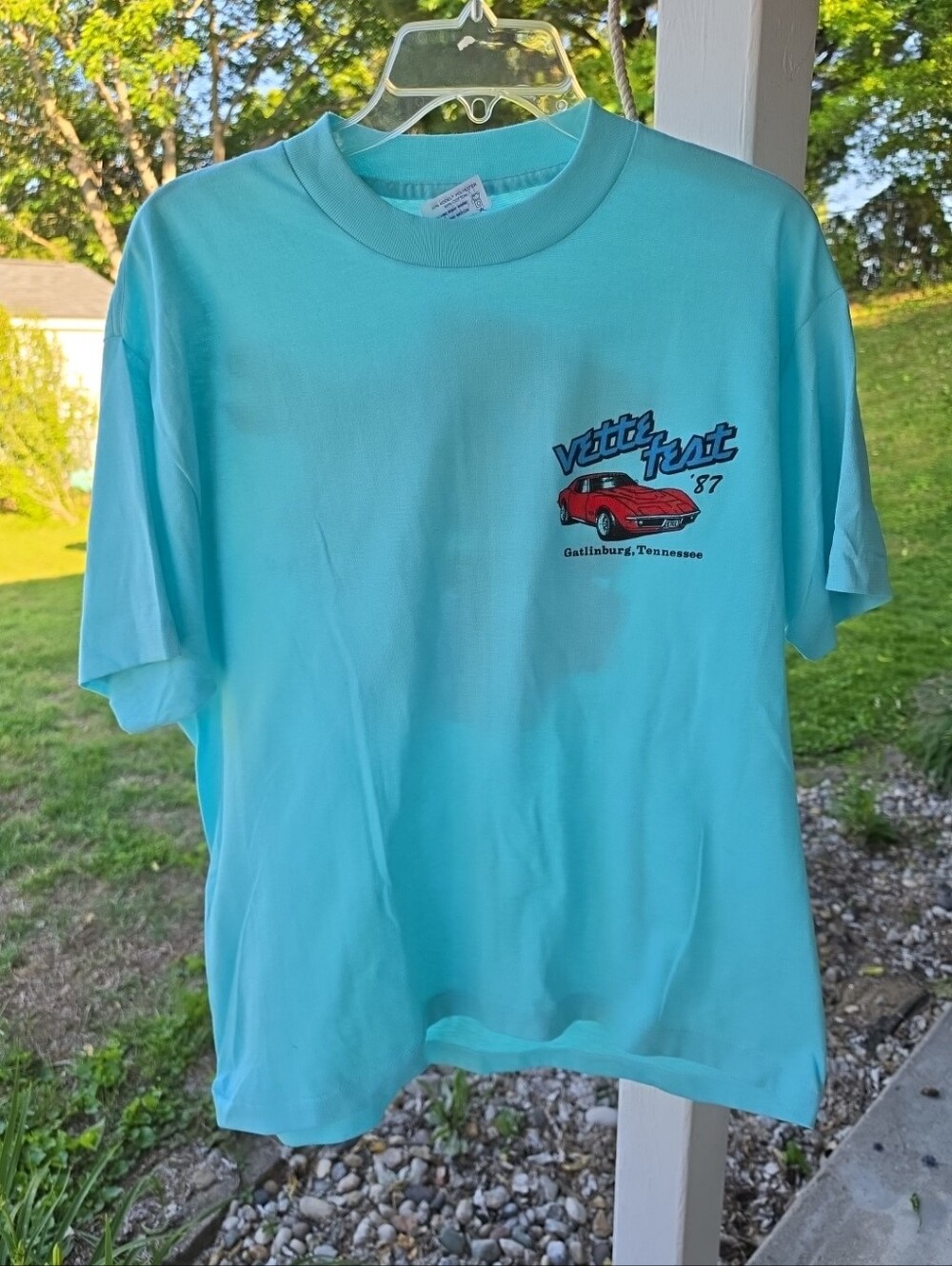 Vintage Vette Fest 87 Corvette Shirt Single Stitch Gatlinburg TN